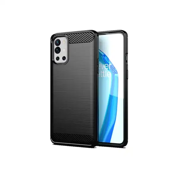 OnePlus 9R Cover Case Brushed TPU Case - Black