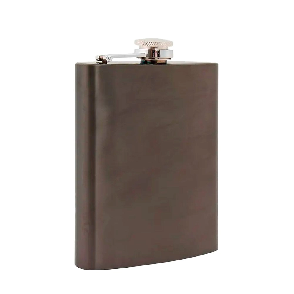 Gunmetal Grey Hip Flask