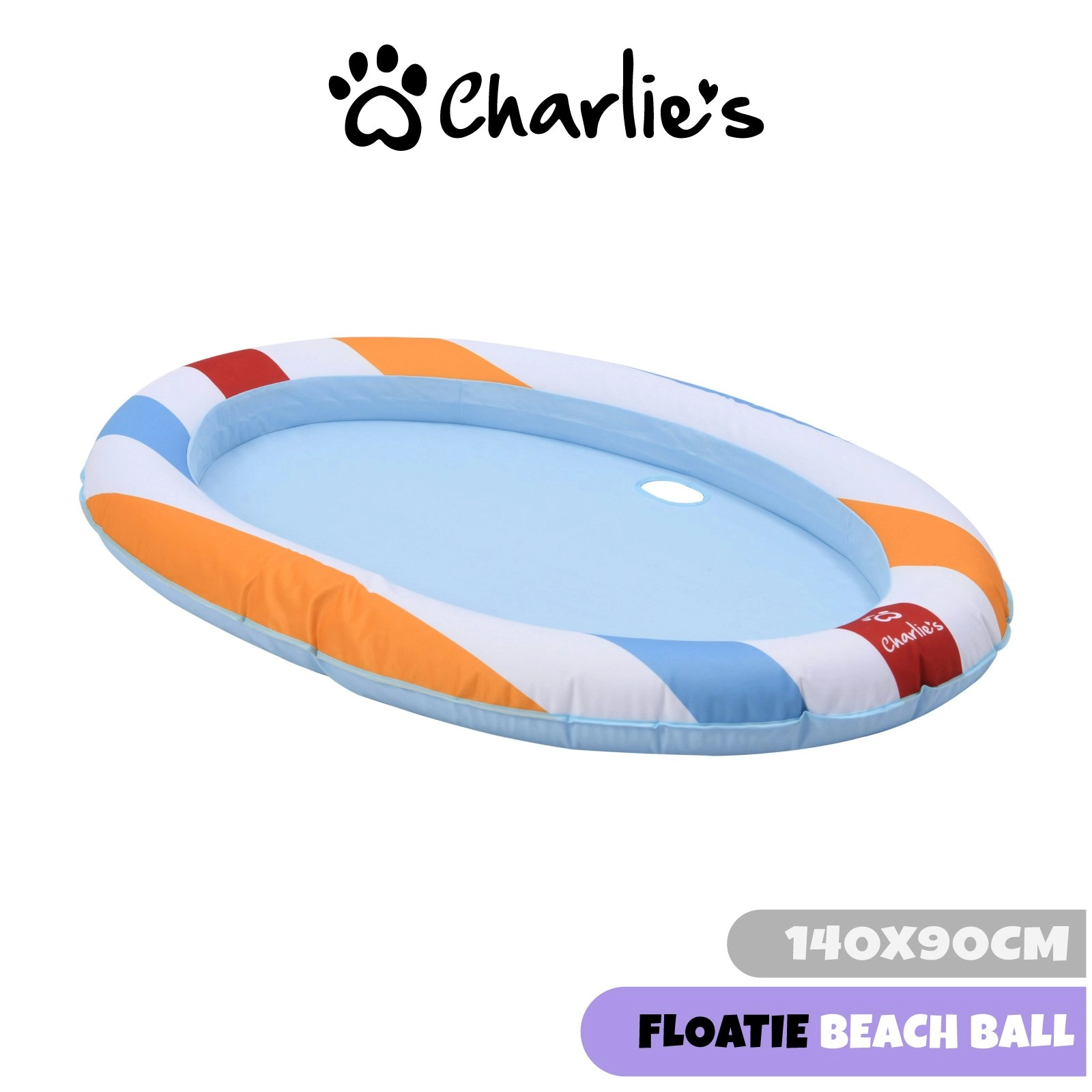 Charlie's Dog Floaties Beach Ball 140x90cm