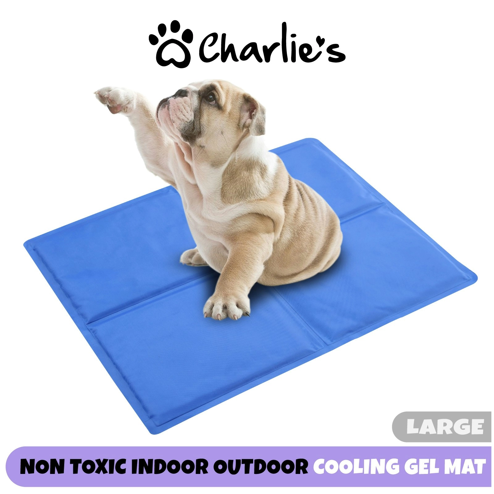 Paw Paws Pet Cooling Mat Blue Large