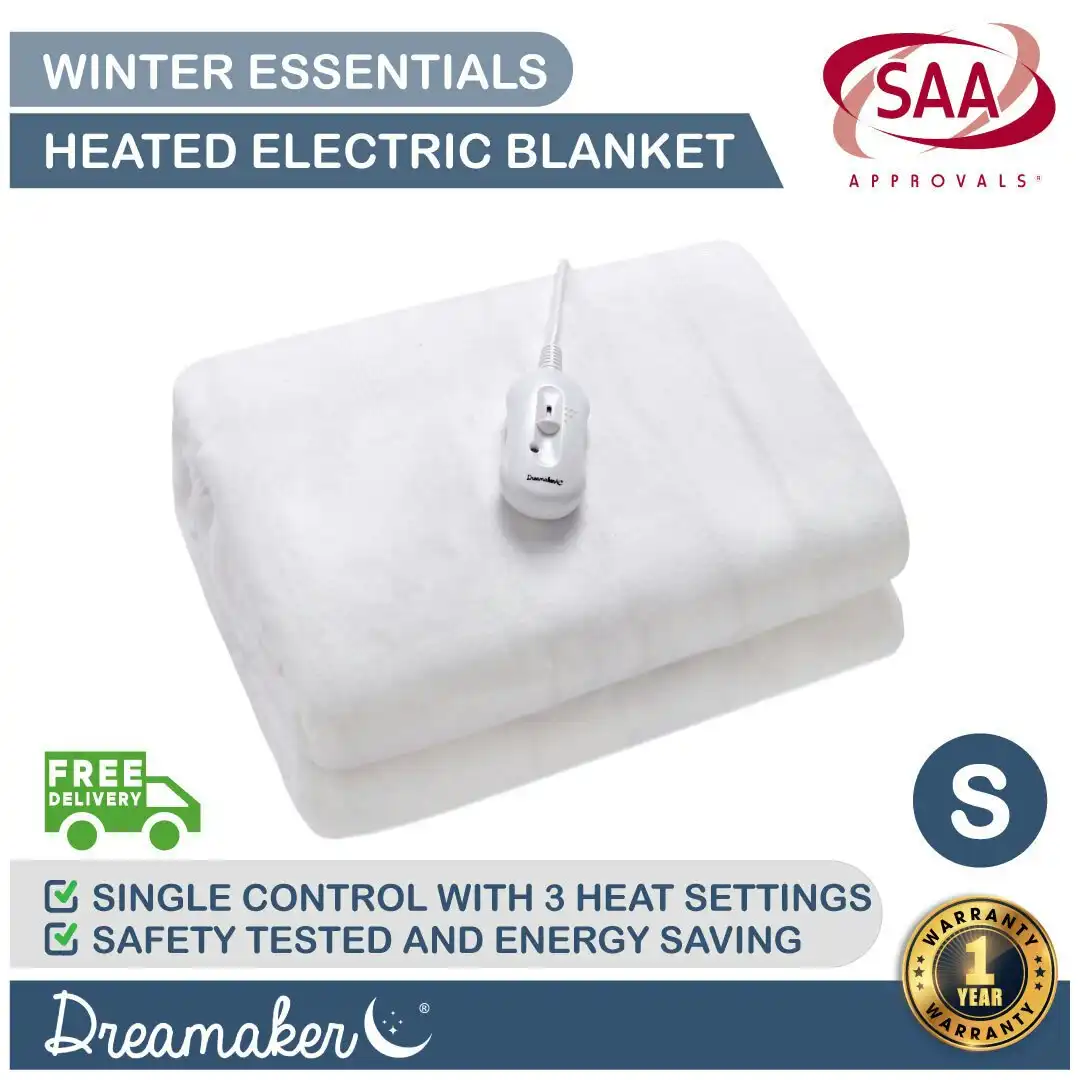 Dreamaker Washable Electric Blanket Single Bed