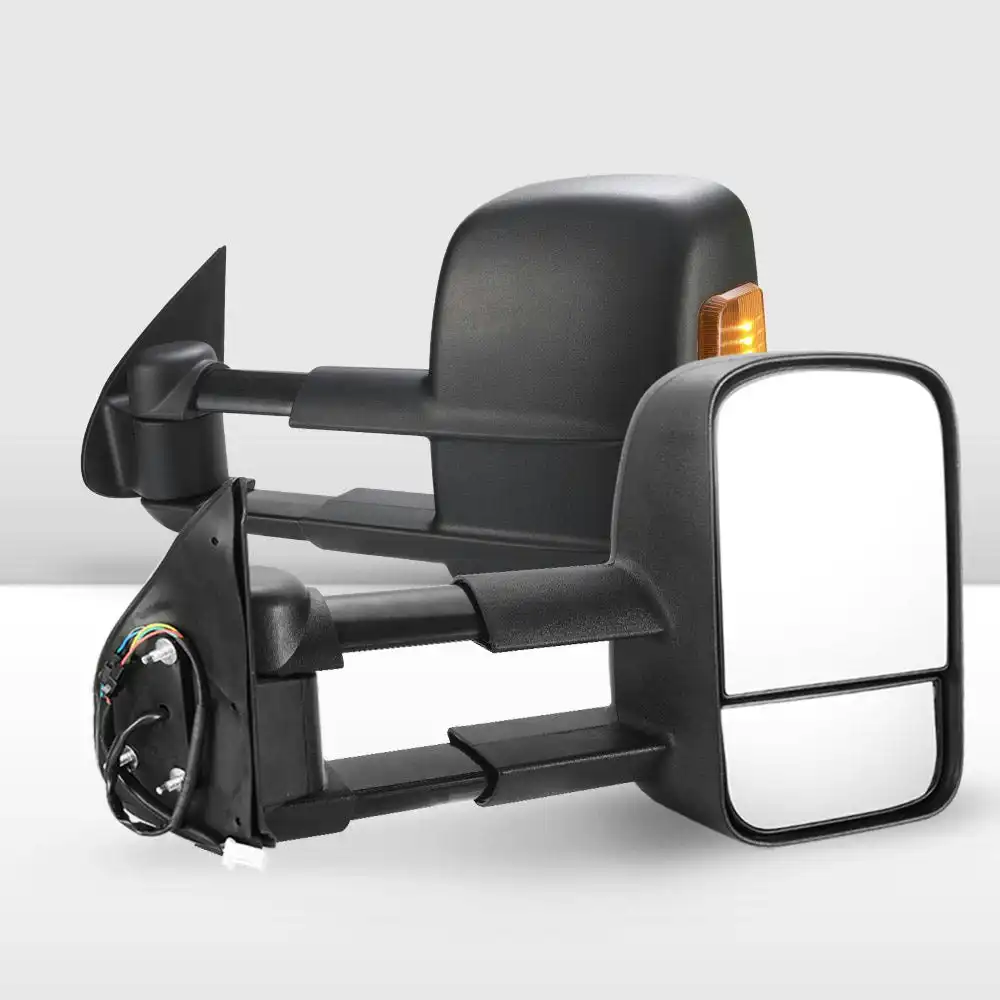 Pair Extendable Towing Mirrors for Toyota Hilux 2005-2015