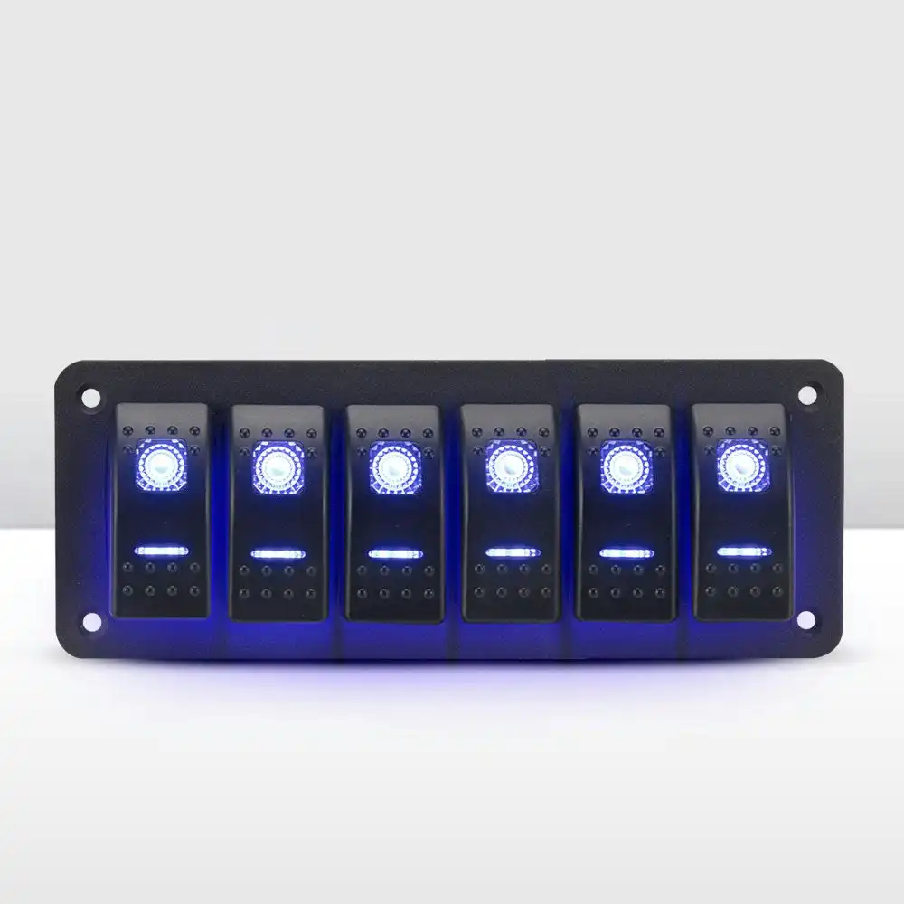 6 Gang Rocker Switch Panel