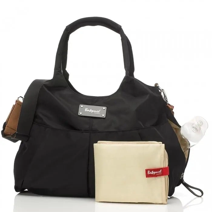 Babymel Zahra -  Black Nappy Bag for Baby