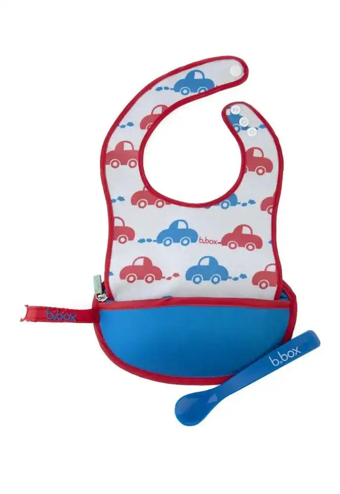 b.box Travel Bib for baby - Essential Beep Beep