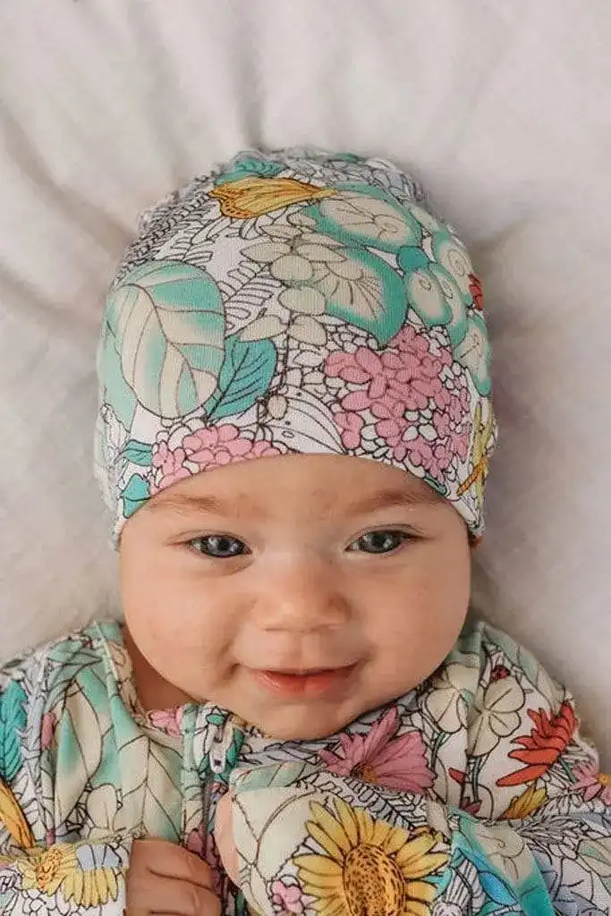 Beanie for newborn baby - Secret Garden