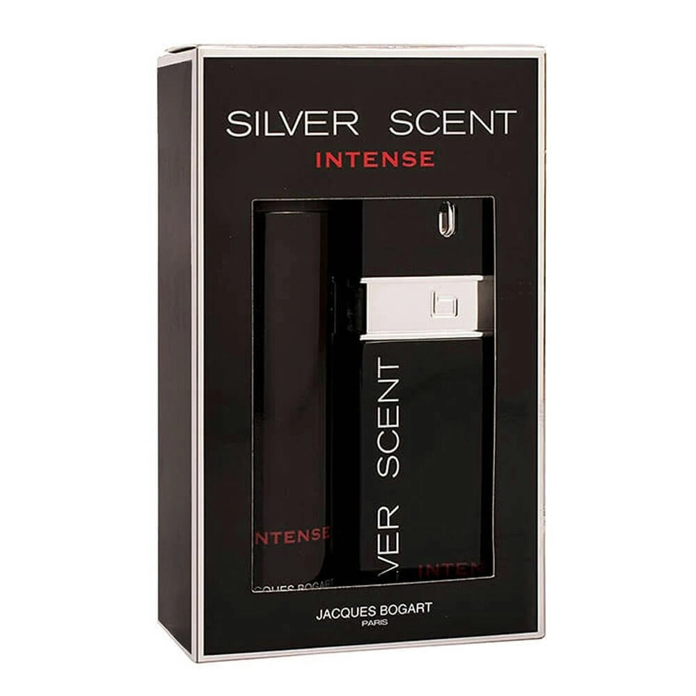 2pc Jacques Bogart Silver Scent Intense 100ml EDT Fragrance/200ml Body Spray Men