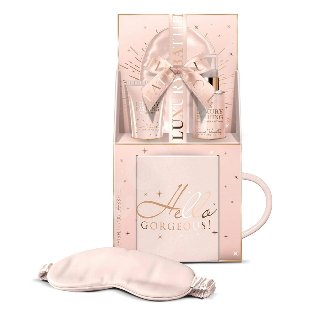 The Luxury Bathing Company Hello Gorgeous Bath Care Set w/ Mug/Eyemask/Mist Set