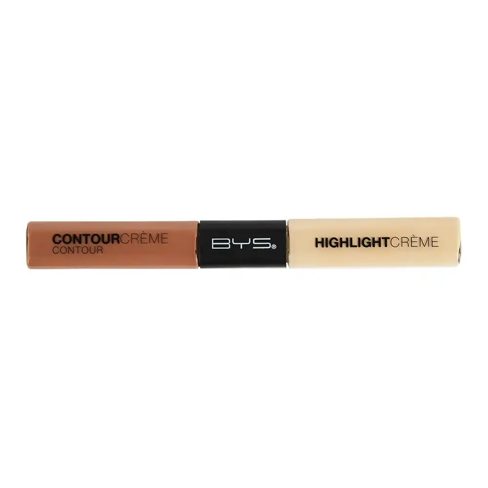 BYS Contour/Highlight Creme Duo Face Makeup Sculpt/Illuminate Womens Cosmetic