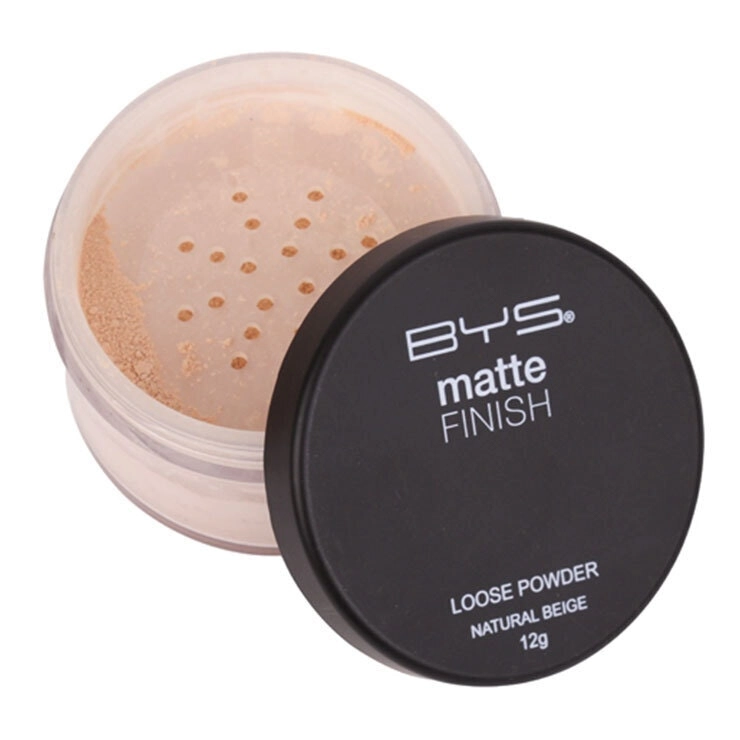 BYS Matte Finish 12g Loose Powder Face Makeup Beauty Cosmetics Natural Beige