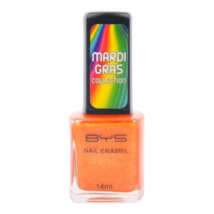 BYS Mardi Gras Fabulous Fiesta Nail Polish Enamel Lacquer Gloss Quick Dry 14ml