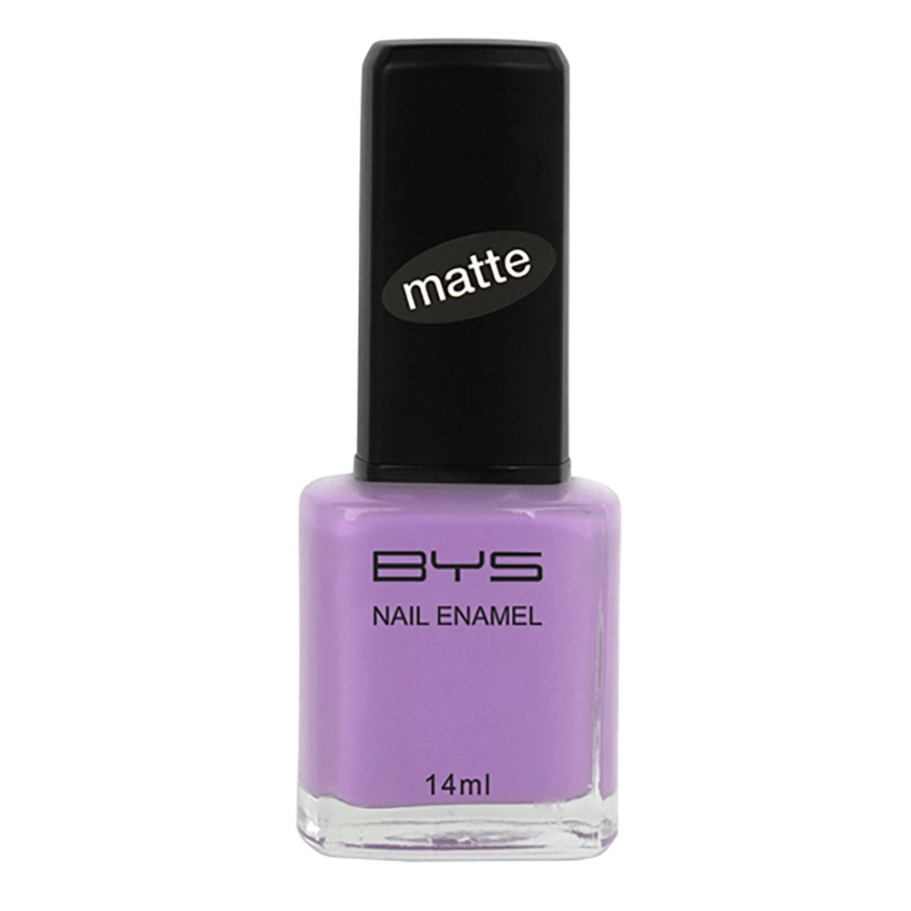 BYS Matte Pastel Violet Frosting Nail Polish Enamel Lacquer Quick Dry 14ml PURP