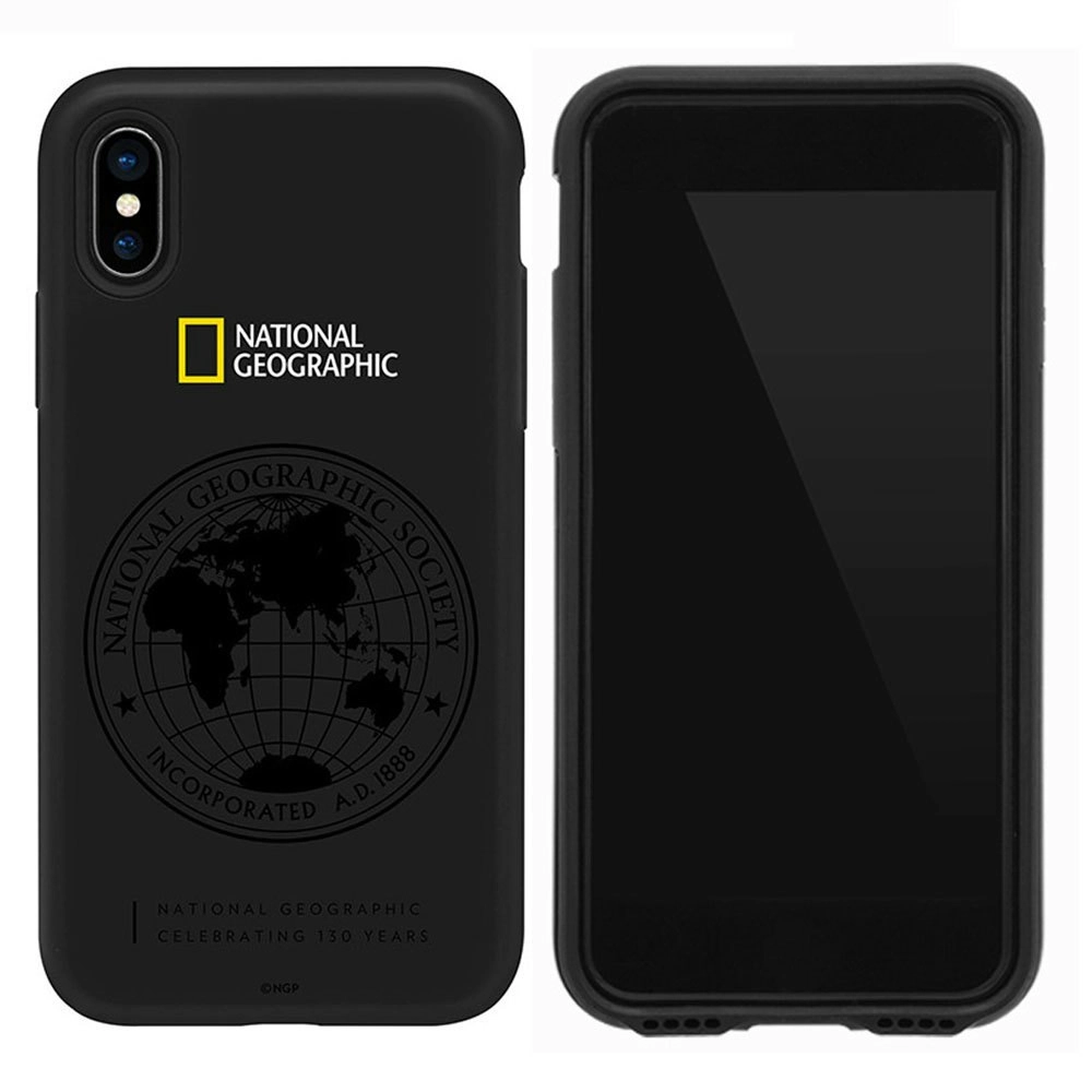 National Geographic Protective Case Cover Protection for Apple iPhone X/Xs Black