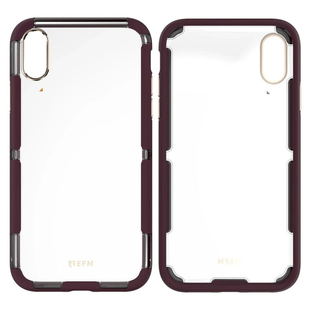 EFM Cayman D3O Case Mobile Armour Protection Cover for iPhone XS Max Mulberry/GD