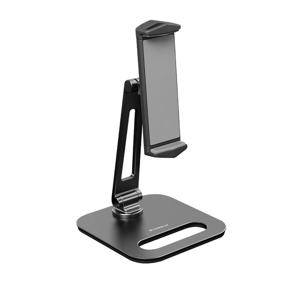 Sansai Tablet & Phone Retractable Bracket Table Stand/Mount Black f/ 13.5-21cm