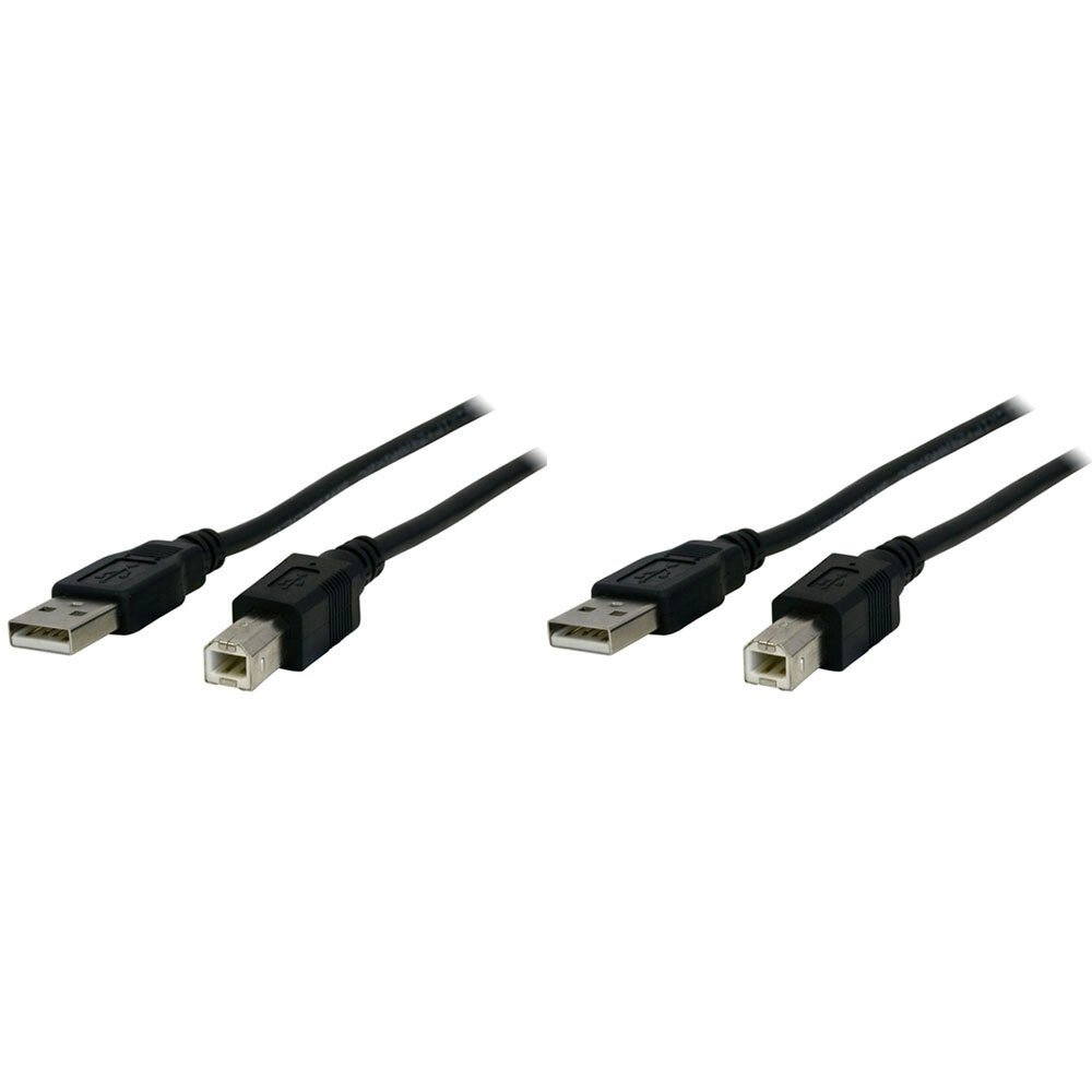 2PK PRO.2 USB 2.0 Type A Male to B Plug 2m Cable/Lead Cord for Computer Printer