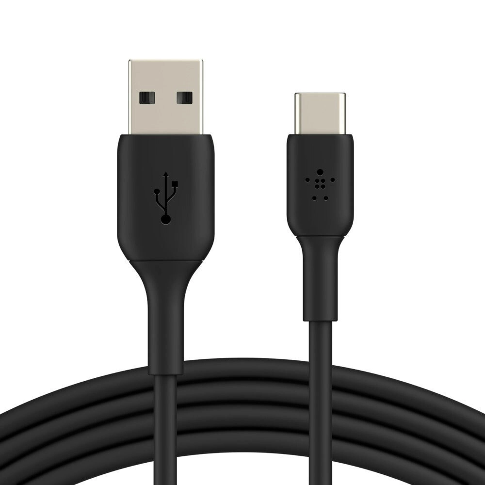 Belkin 2M USB-A to USB-C Cable Data Sync Charging Cord for Smartphones Black