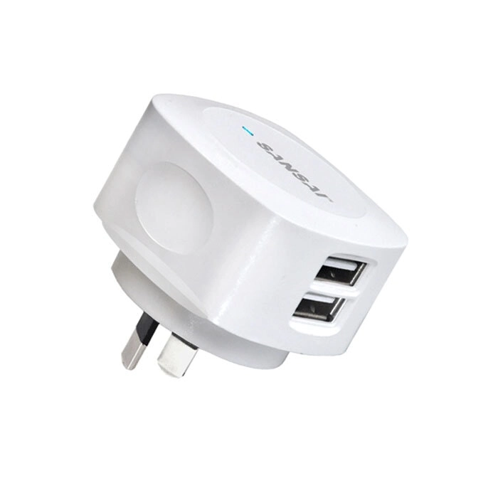 Sansai Hi-Speed Wall Mobile Charger/Adaptor/Socket 3.1A Assorted 15W 2xUSB-A