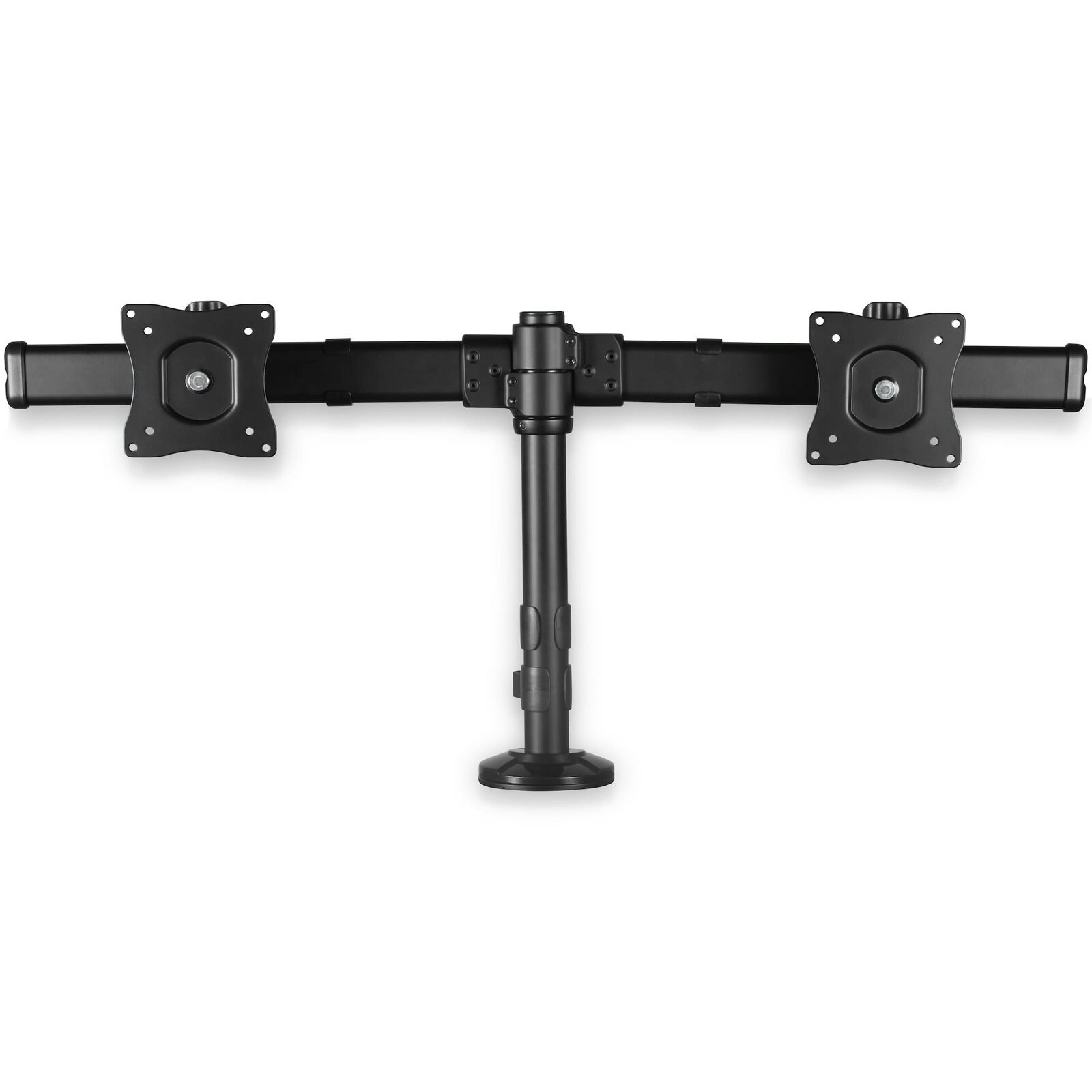 Star Tech Desk Clamp Mount Cross Bar Dual Monitor Arm VESA for 27inch Display