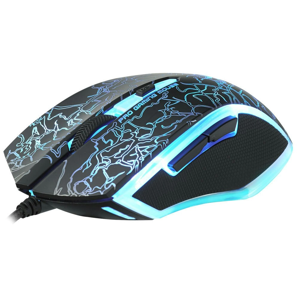 Rapoo V20S LED Optical Ergonomic Gaming Mouse for PC/Laptop Computer Lighting BK