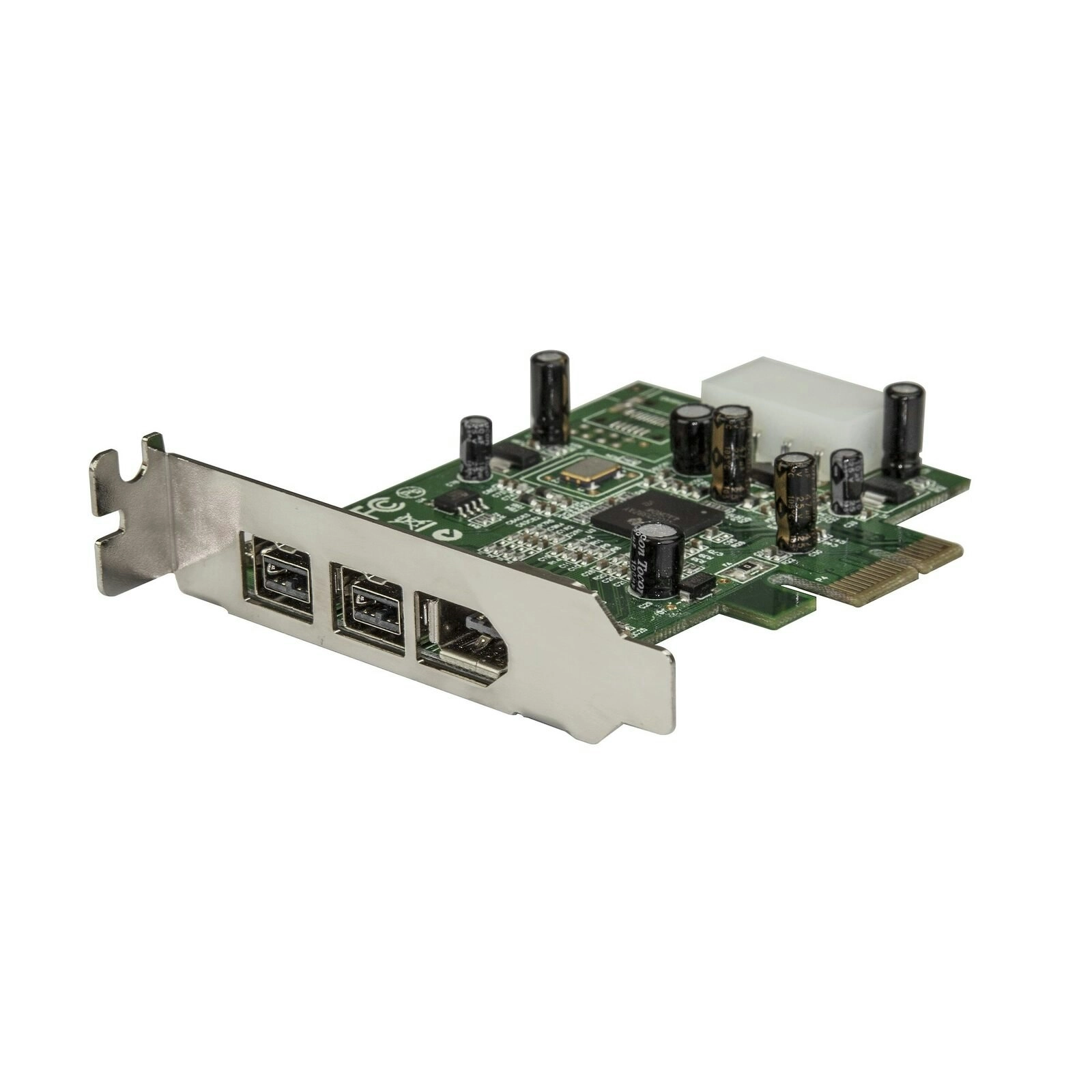 Star Tech 3-Port 2B 1A Low Profile PCI Express FireWire Adapter Expansion Card