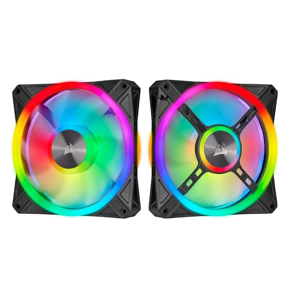 Corsair iCUE QL140 RGB 50.2CFM 140mm PWM 1250RPM Cooling Fan f/Gaming PC Case BK