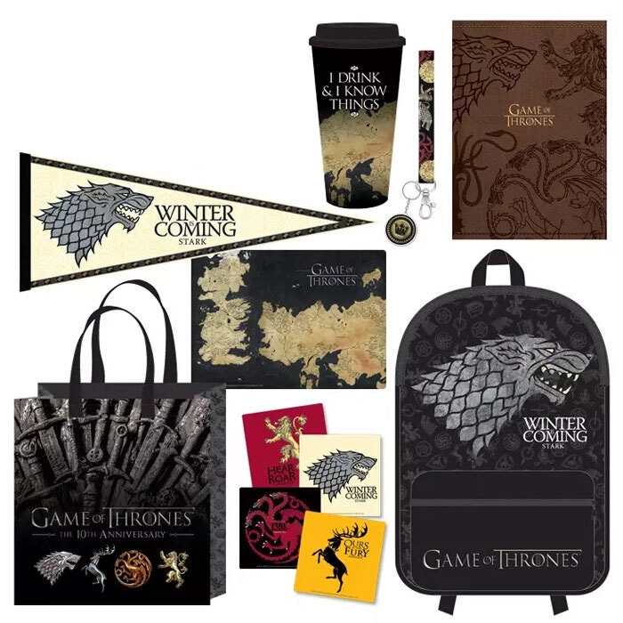 Game Of Thrones Showbag w/ Backpack/Notebook/Banner/Coasters/Lanyard/Mousepad