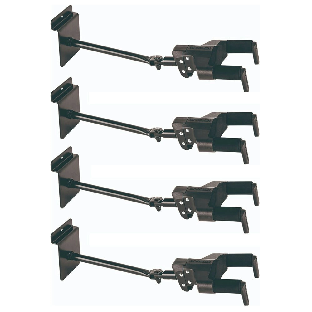 4PK Hercules GSP40SBPLUS AGS Guitar Holder Slatwall Wall Hook Mount/Hanger Rack