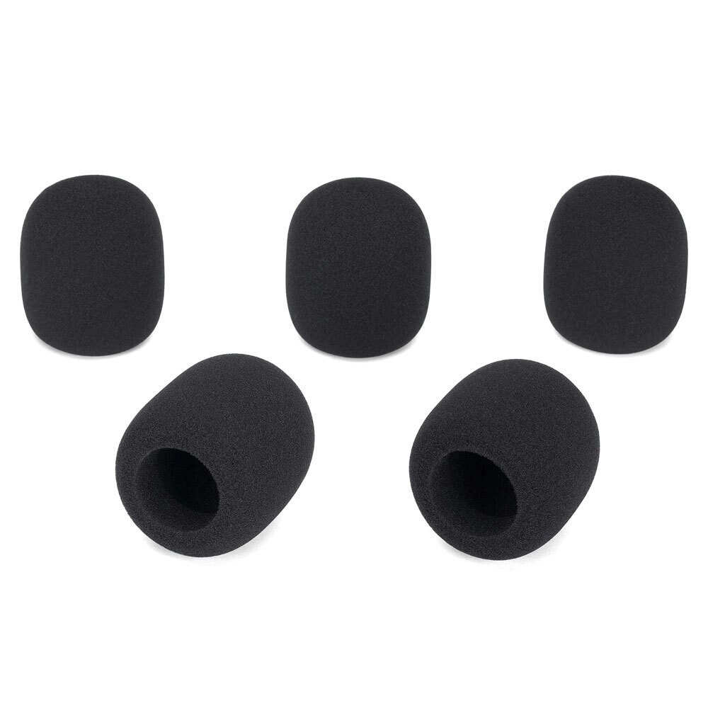 5pc Samson Mic Protective Windscreen Foam Wind Cover/Filter for Microphone Black