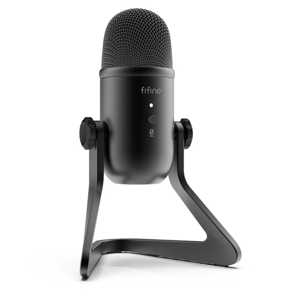 Fifine K678 USB Cardioid Condenser Microphone w/Headphone Jack Recording/Stream