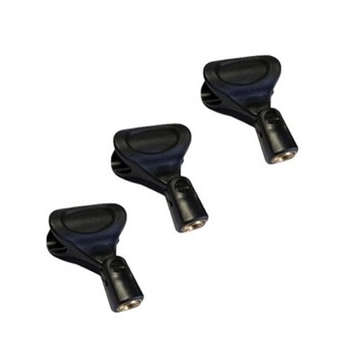 3PK Samson Audio Universal MC1 Replacement Clip Mount for Dynamic Microphone BLK