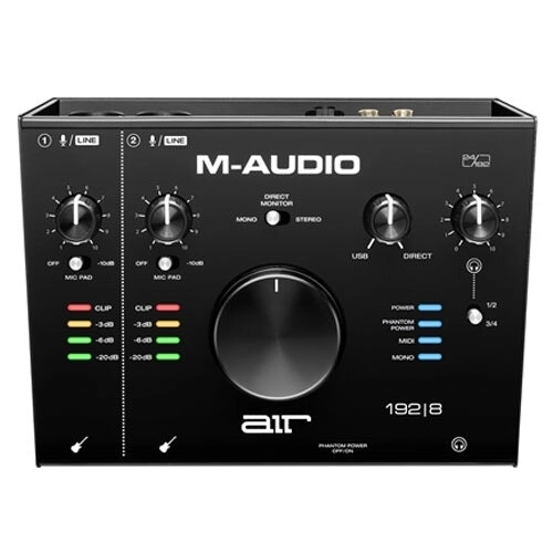 M-Audio Air 192/8 USB 2x4 Audio Interface Recording/Monitoring w/ MIDI Black