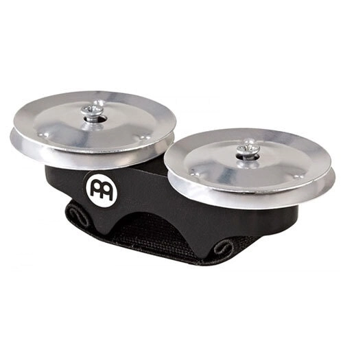 Meinl Percussion Finger Stainless Steel Jingles/Shaker Musical Instrument Black