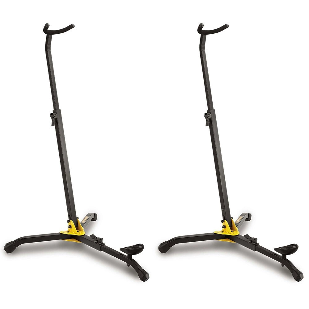 2x Hercules Folding Musical Instrument FloorStand/Holder for Clarinet/Bassoon BK