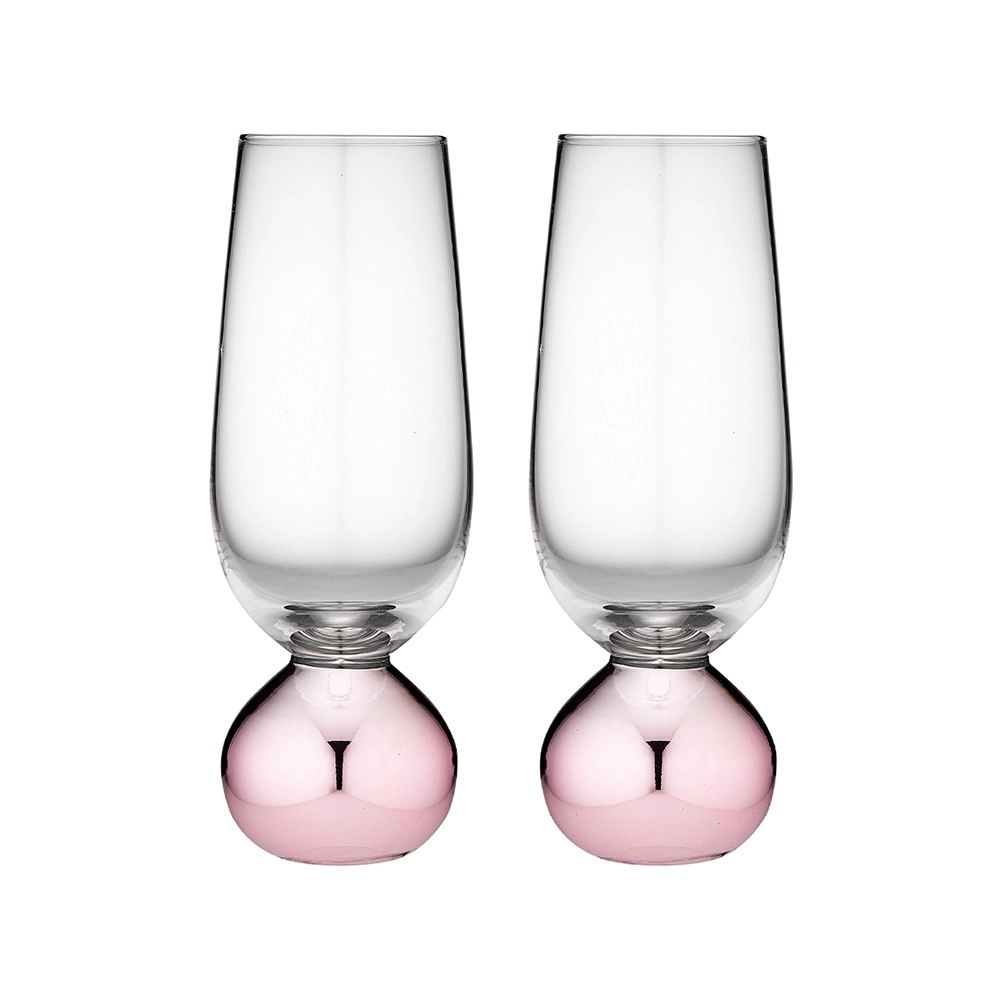 2pc Tempa Astrid 250ml Champagne Glass Cocktail/Water Juice Drinking Cup Rose