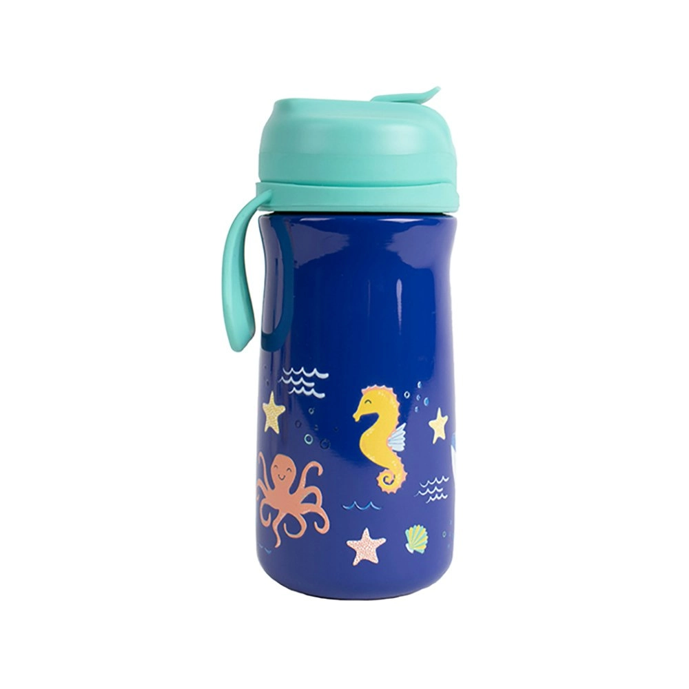 Ladelle 370ml Kids/Children Ocean Stainless Steel Double Wall Drink Water Bottle