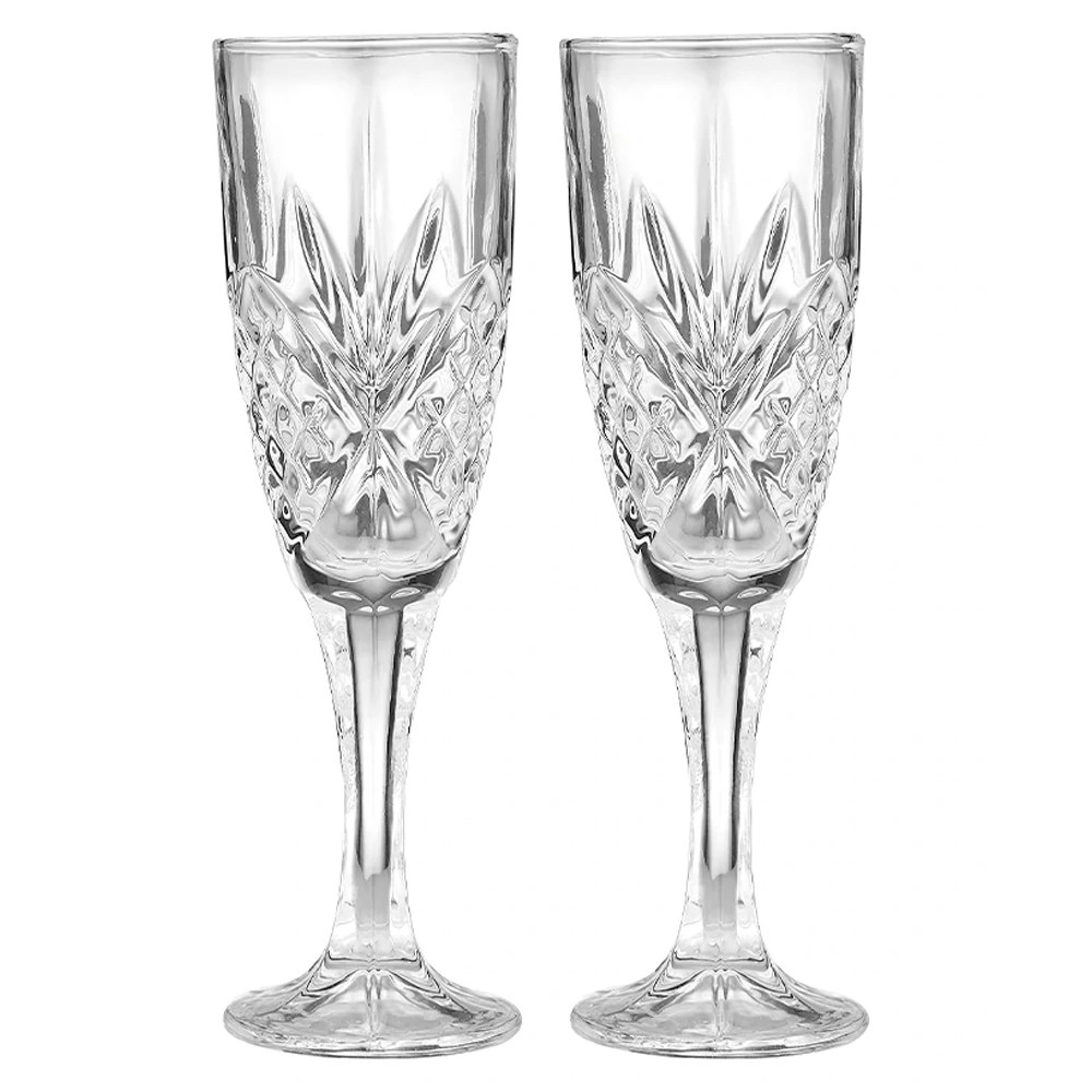 2pc Tempa Ophelia 200ml Champagne Glass Water/Juice Drinking Glassware Cup Clear