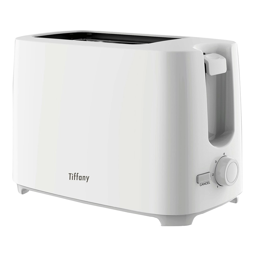 Tiffany 700W 2 Slice Anti-Jam Bread Toaster w/Crumb Tray/7  Toast Setting White