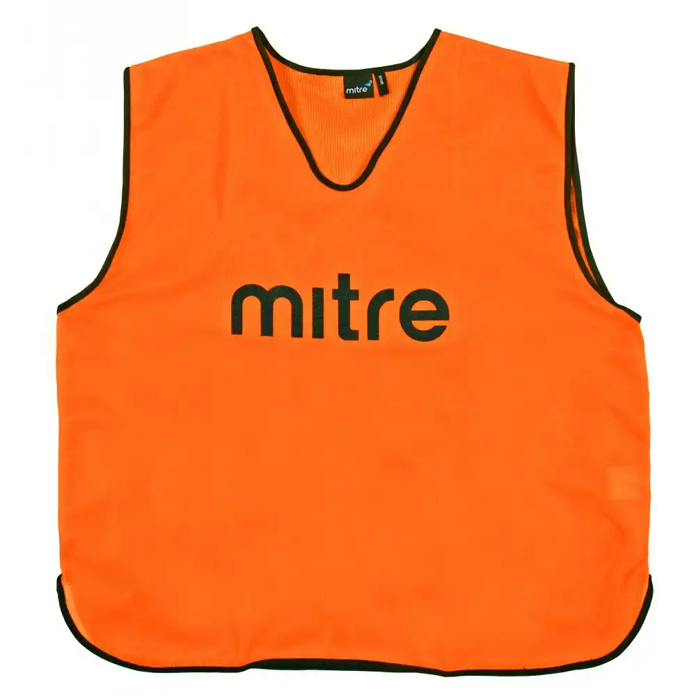 Mitre XXL Adults Running/Soccer/Rugby/Basketball Sports Vest Training Bibs ORG