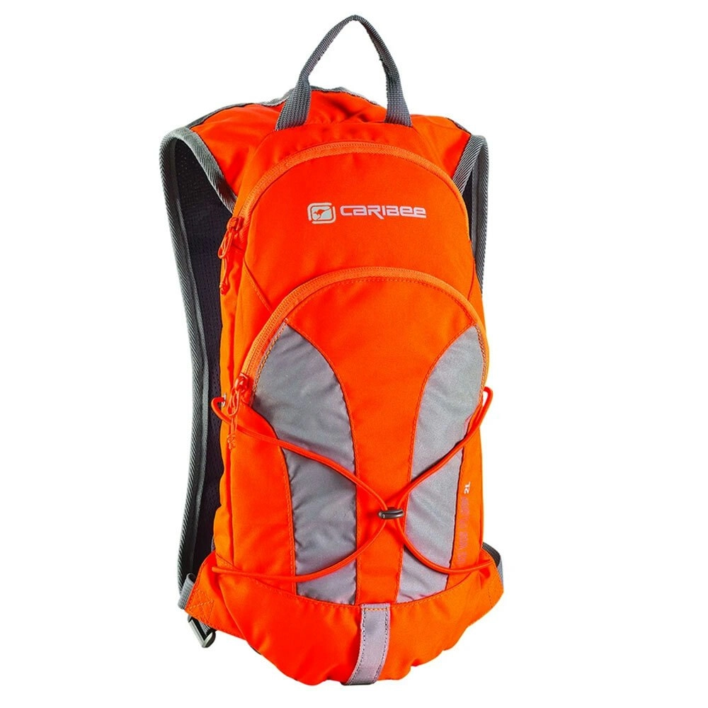 Caribee Stinger 2L Hi-Vis Hydration Water Pack Backpack Cycling/Hiking Orange