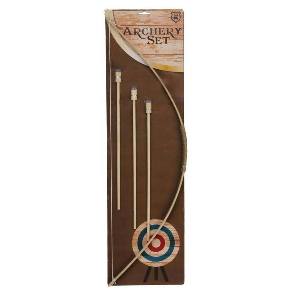 Fumfings Wooden Archery Arrow/Bow Set Kids/Children 5y+ Shoot Outdoor Toy Brown