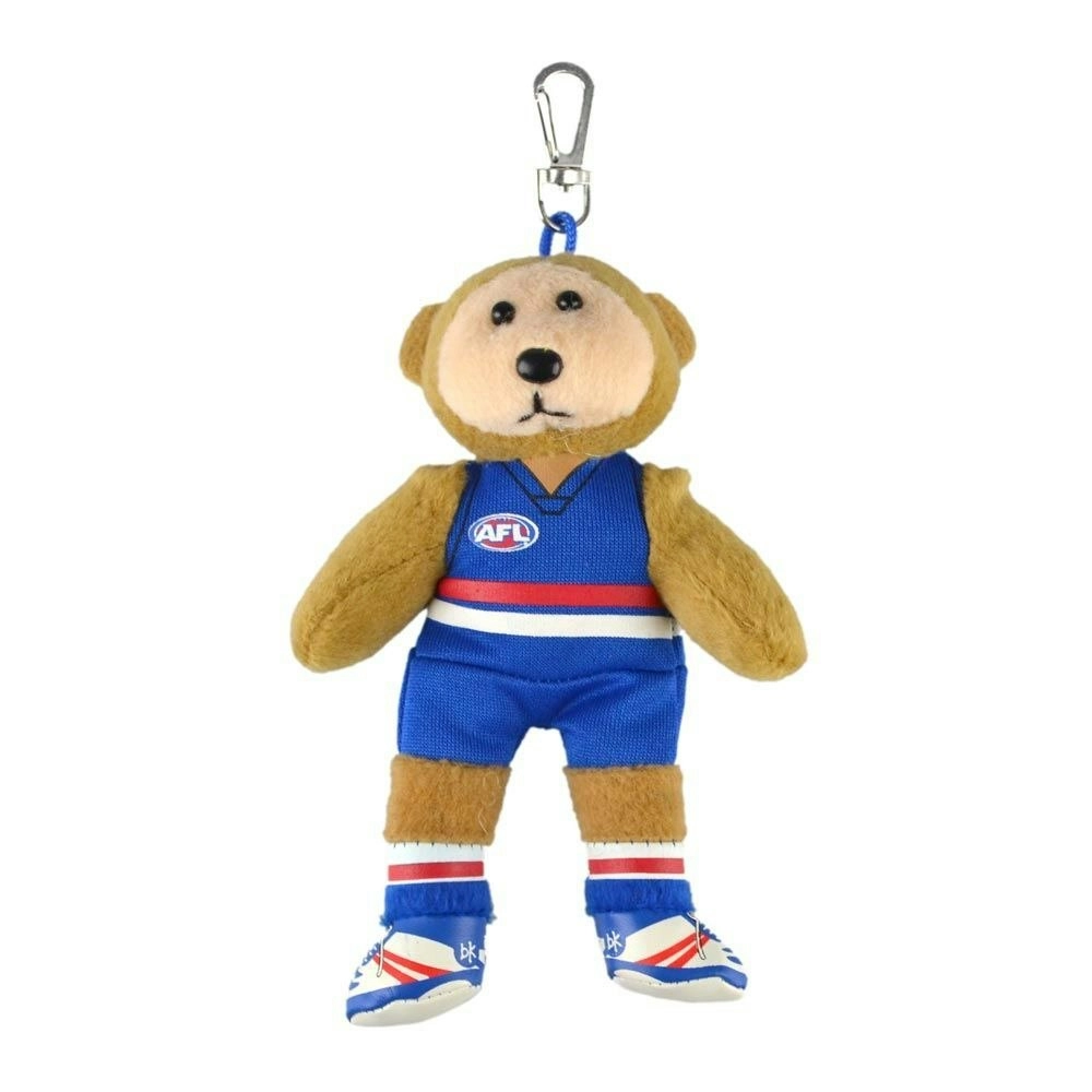 AFL Keyclip Western Bulldogs Children 14cm Footy Team Soft Collectible Toy 3y+