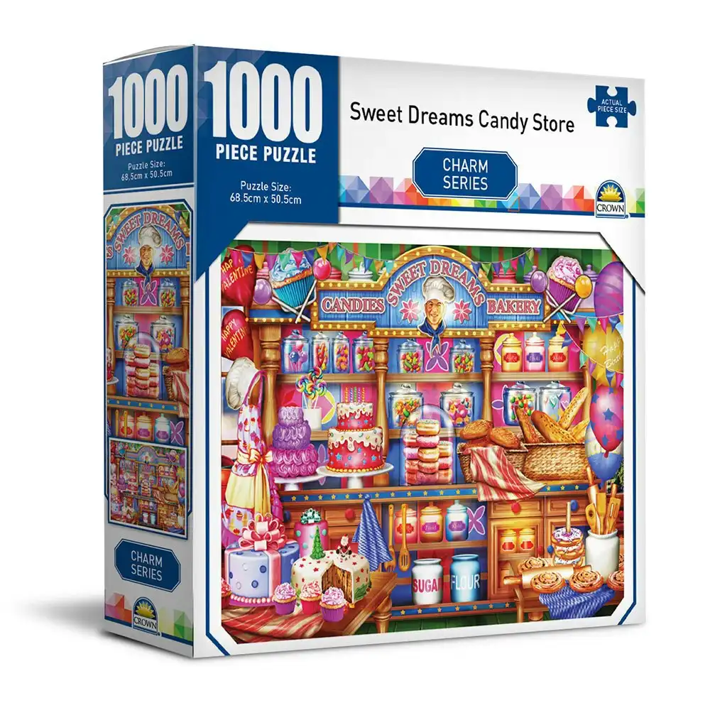 1000pc Crown Charm Series Candy Store 68.5cm Jigsaw Puzzle Toys 8y+ Family/Kids