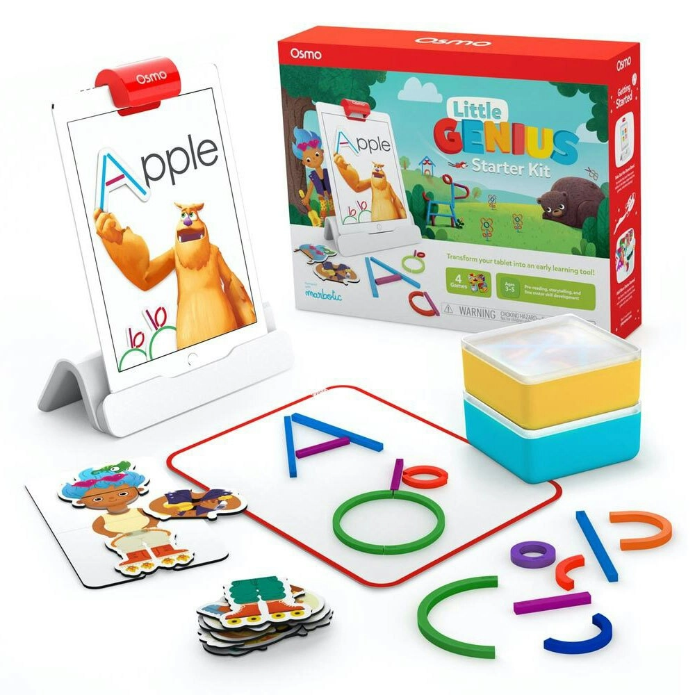 Osmo Little Genius Starter Kit 4 Games/Educational for Apple iPad Kids/Children