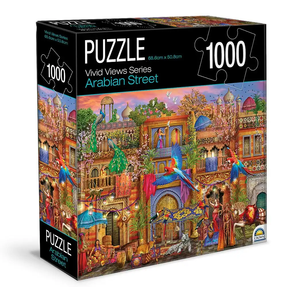 1000pc Crown Vivid Views Series Arabian Street 68.6cm Jigsaw Puzzle Toy 15y+