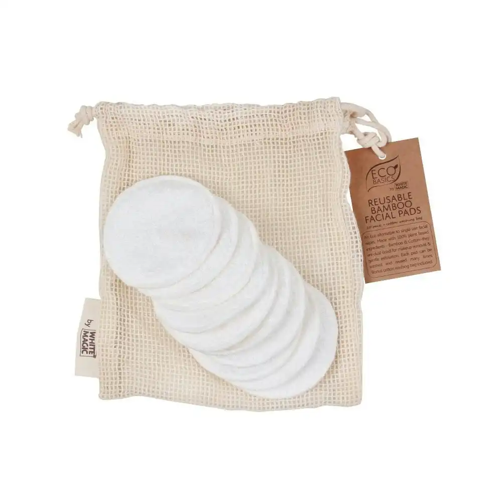 White Magic Eco Basics Reusable Bamboo Facial Pads