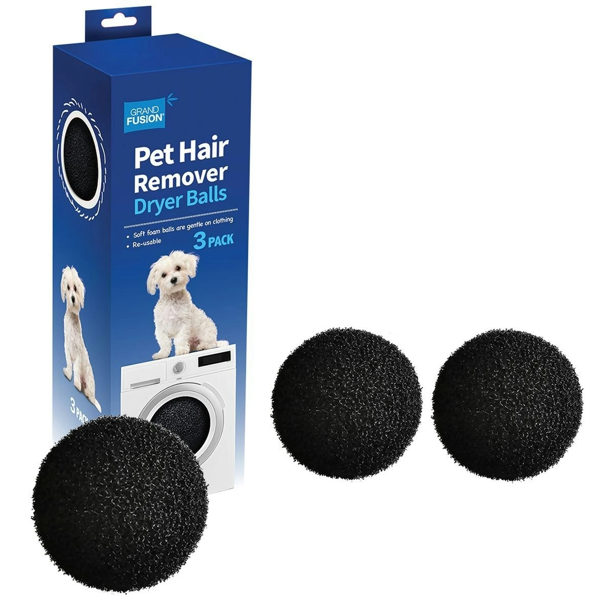 Grand Fusion Pet Hair Remover Dryer Balls Pack 3