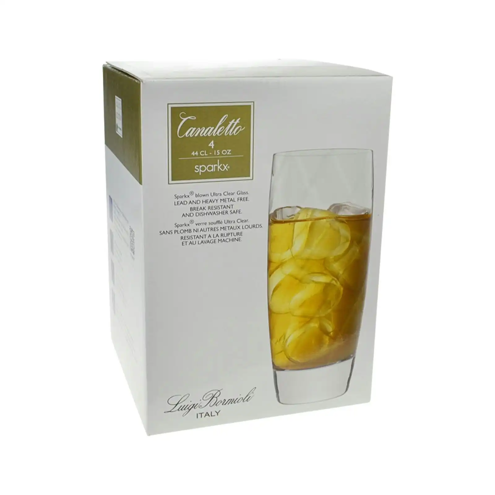 Luigi Bormioli CANALETTO HIGHBALL GLASSES 435ml SET 4