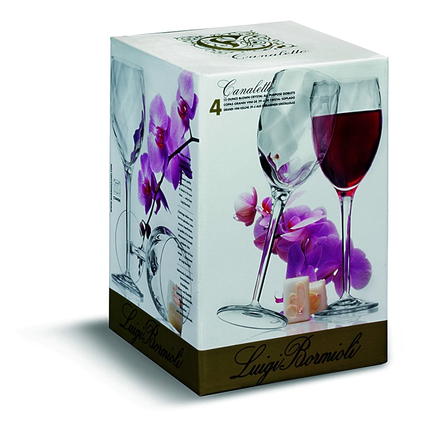 Luigi Bormioli CANALETTO GRAND VINI RED WINE GLASSES 380ml SET 4