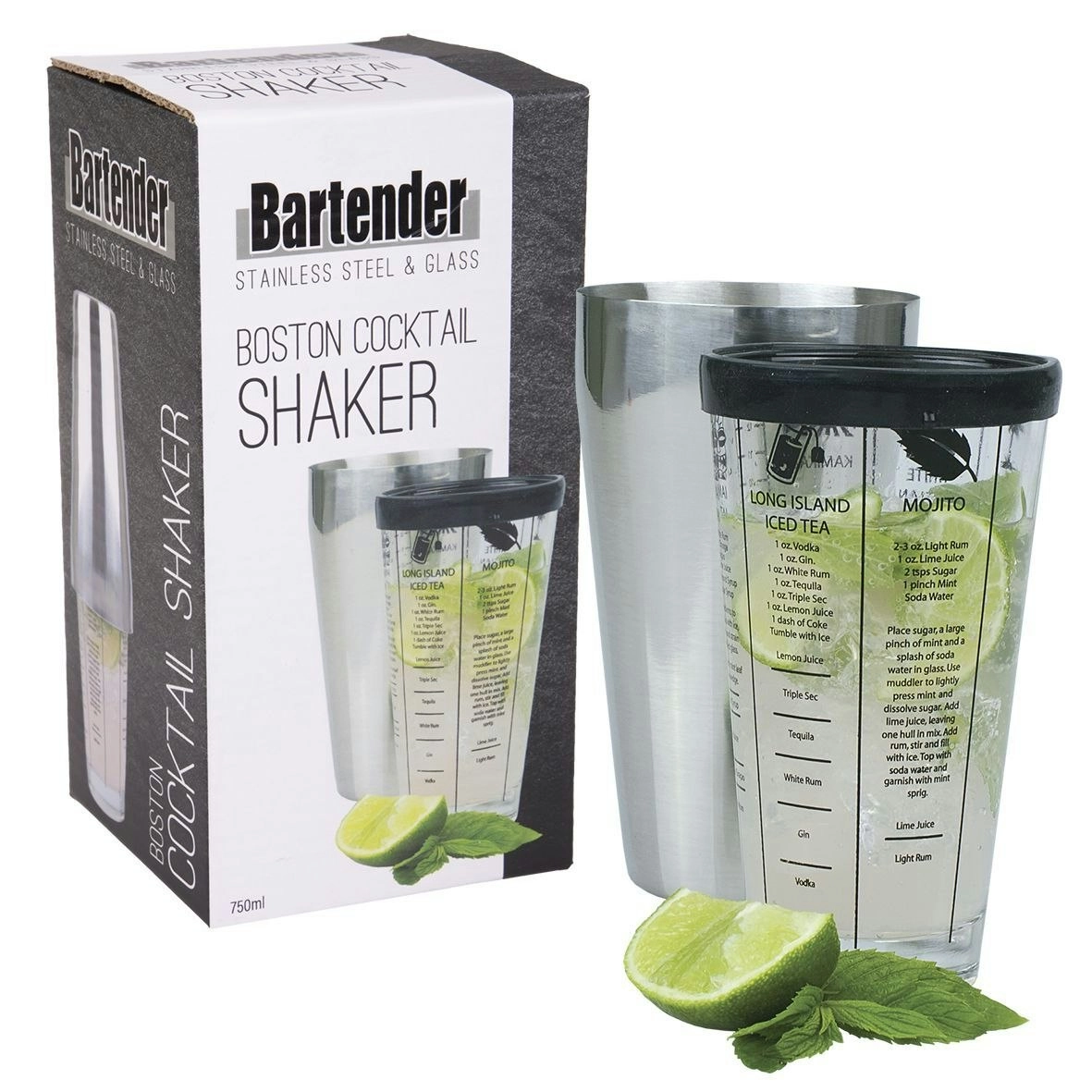 Bartender BOSTON COCKTAIL SHAKER 750ml